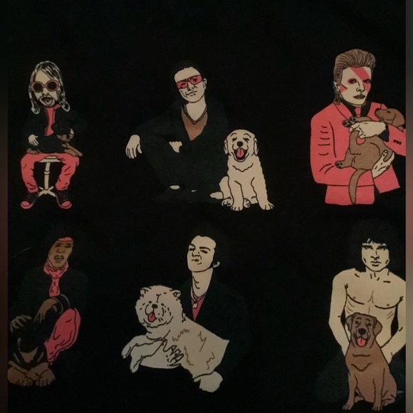 Dogs Limited Rockers With Puppies Hoodie - Picture 4 of 12